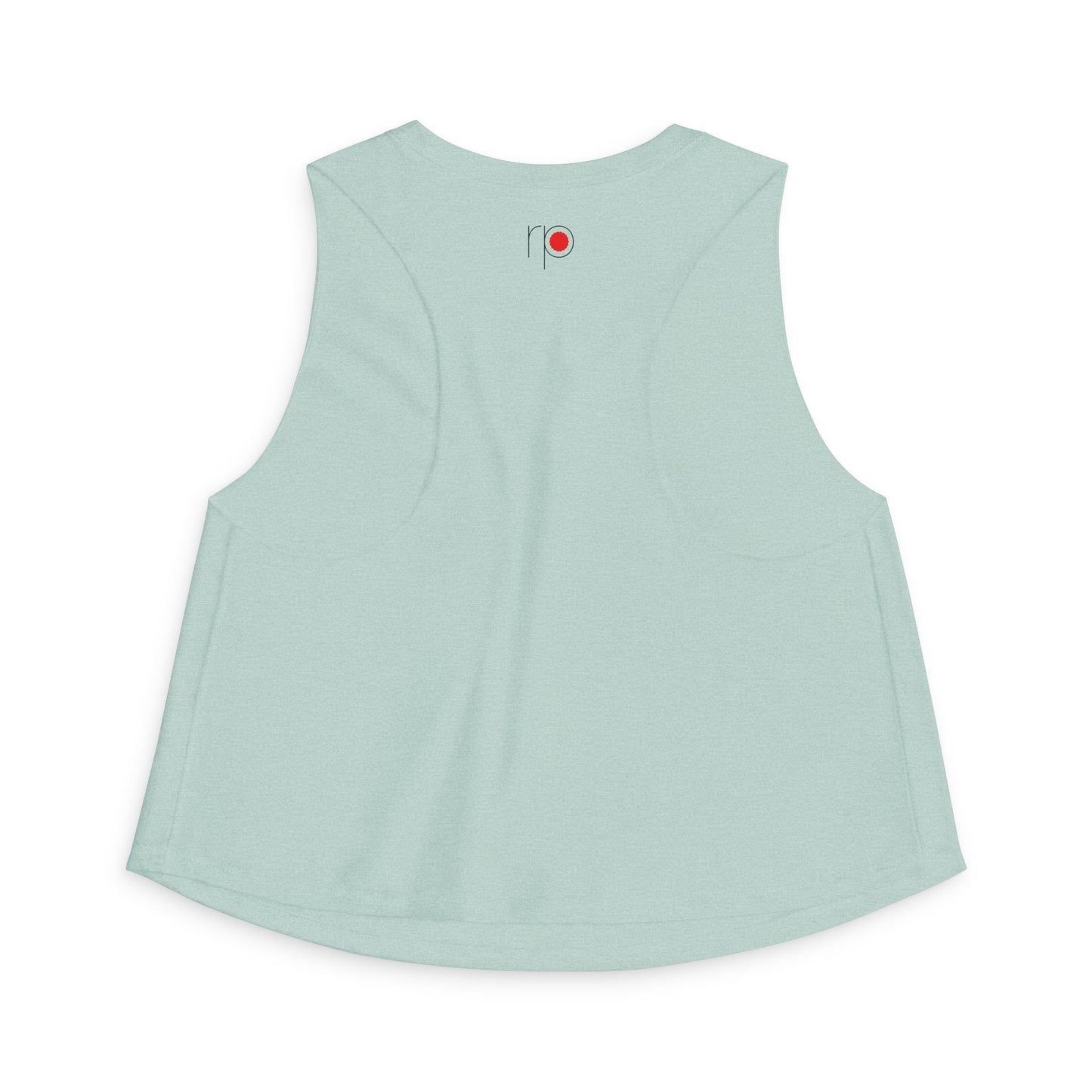 Happy Good Day Crop Top — Pink Balloon Text Graphic